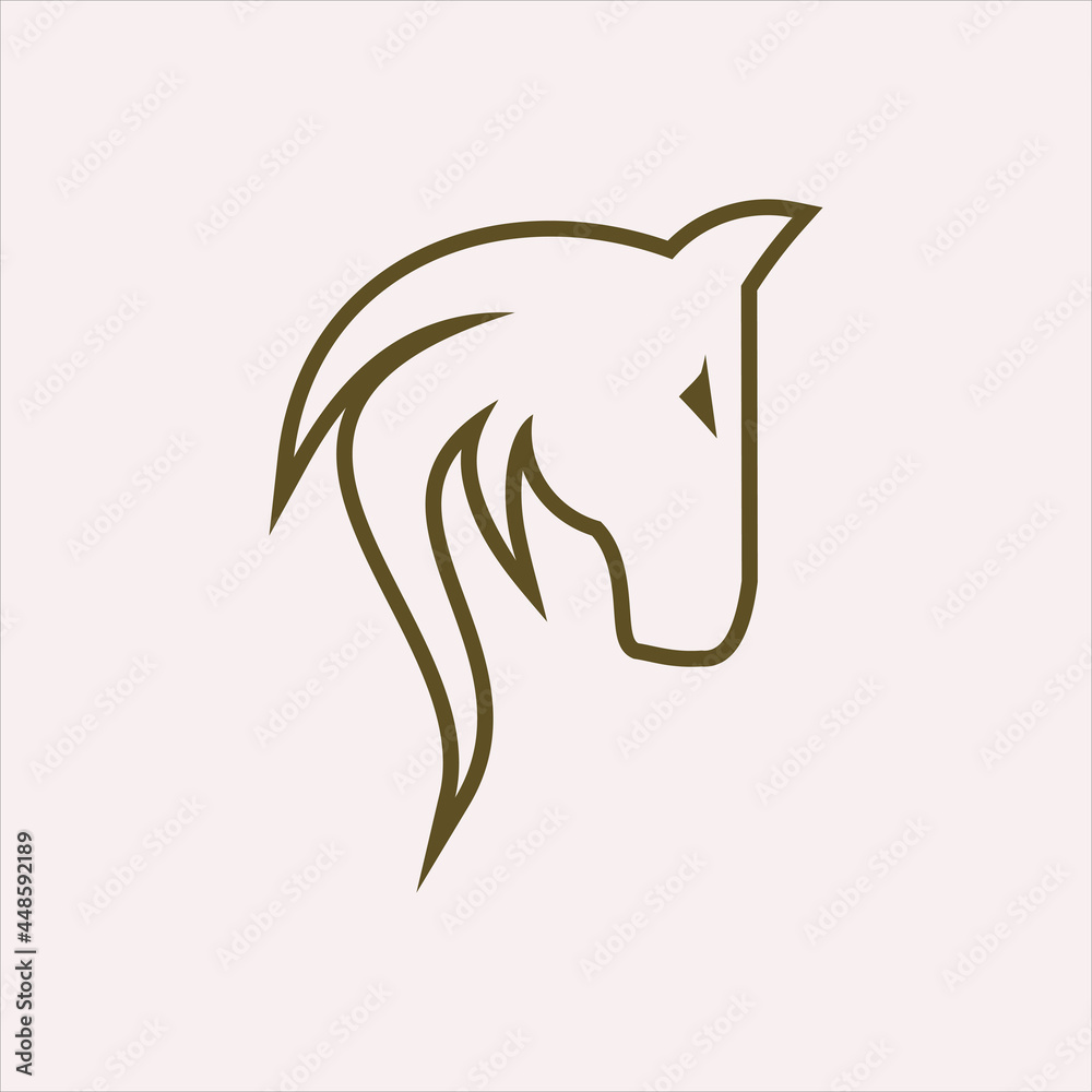 Obraz premium horse logo vektor image 