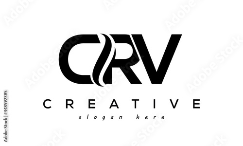 Letter CRV creative logo design vector	 photo