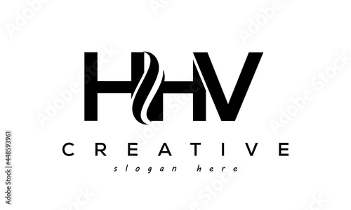  Letter HHV creative logo design vector	 photo