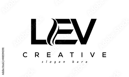  Letter LEV creative logo design vector	