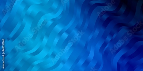 Dark BLUE vector background with curves.
