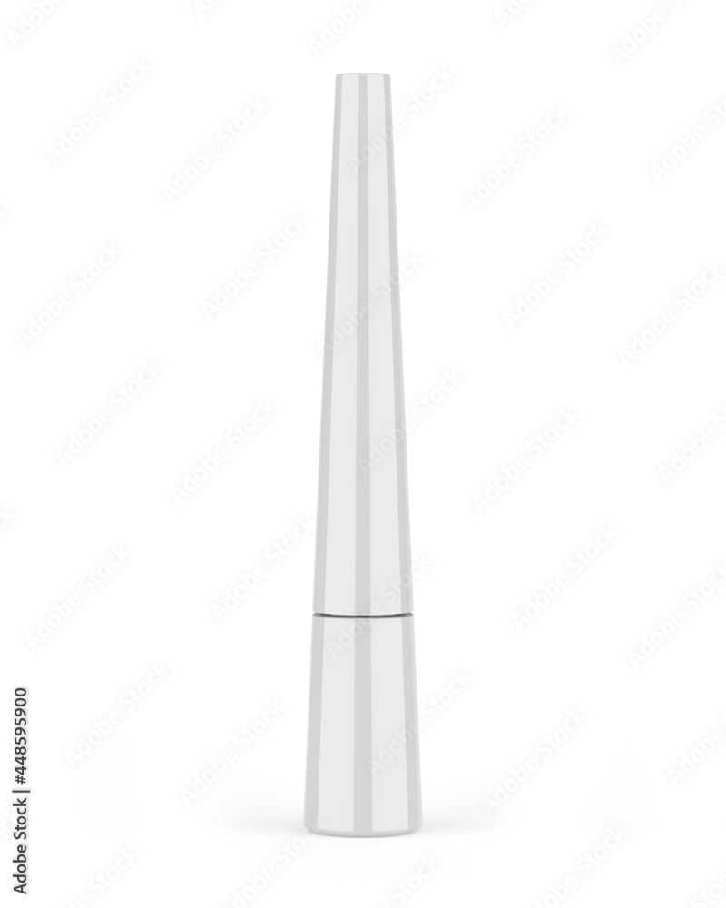 Blank liquid eye liner bottle template, 3d render illustration. Blank liquid eye liner bottle template, 3d render illustration.
