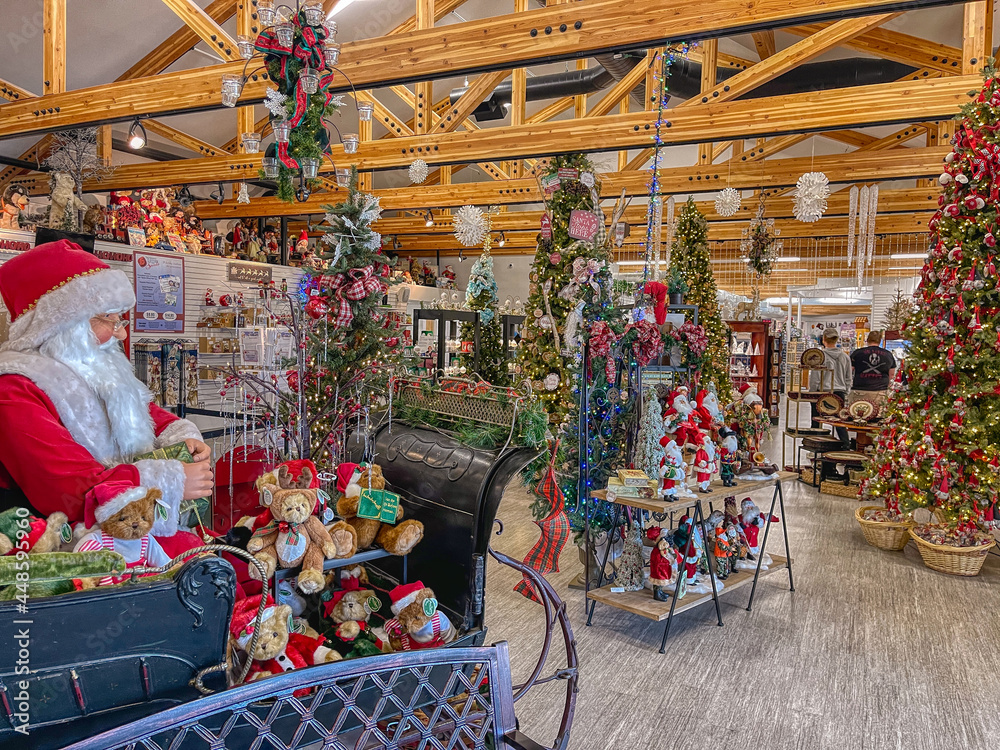 North Pole, Alaska, United States 6-13-21: Large Roadside Christmas Shop is  one of the largest Tourist Attractions in the State Stock Photo | Adobe  Stock