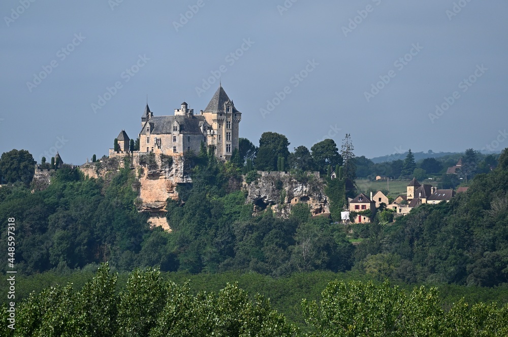 View of a castle in the french region of Perigord