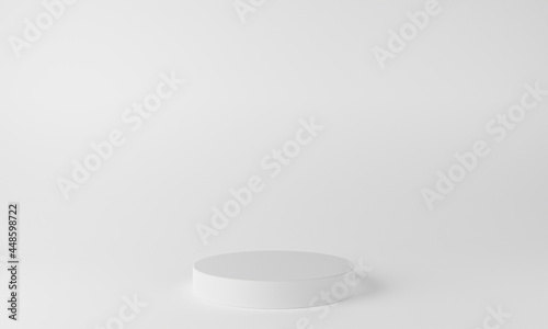 abstract geometry shape podium scene with white background for display and product presentation. 3d rendering