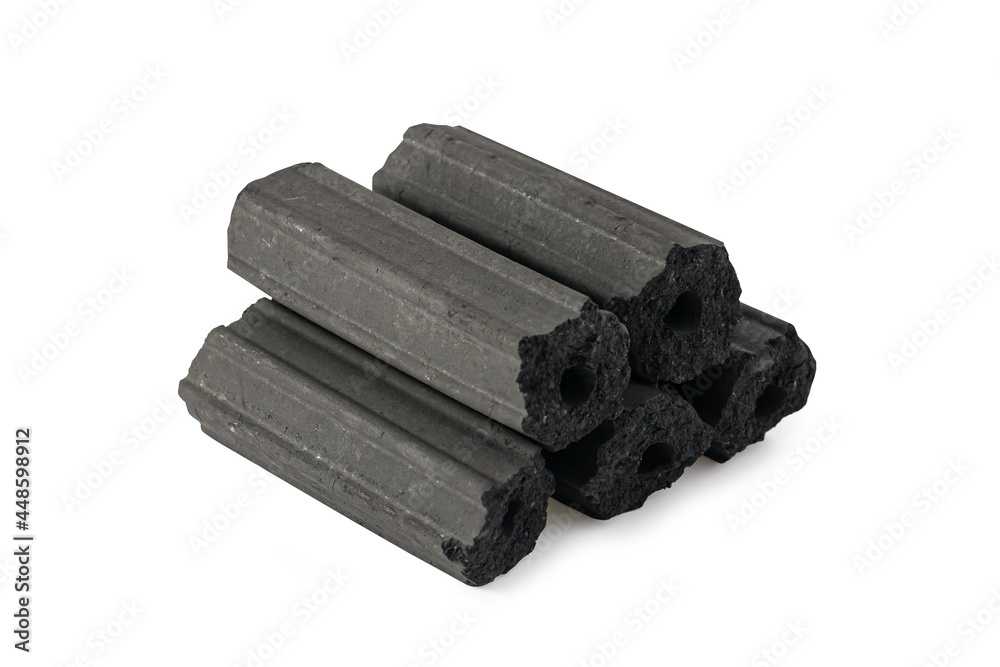 charcoal briquette isolated on white background, charcoal briquette isolated on white background,
