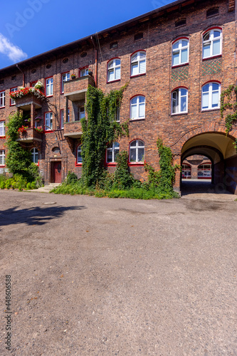 Historic housing estate for coal miners from the beginning of the 20th century, Katowice, Nikiszowiec, Poland