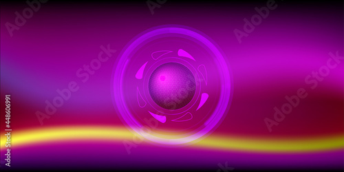 abstract background with circles global space technology solar cosmos planet wallpaper pattern vector illustration EPS10