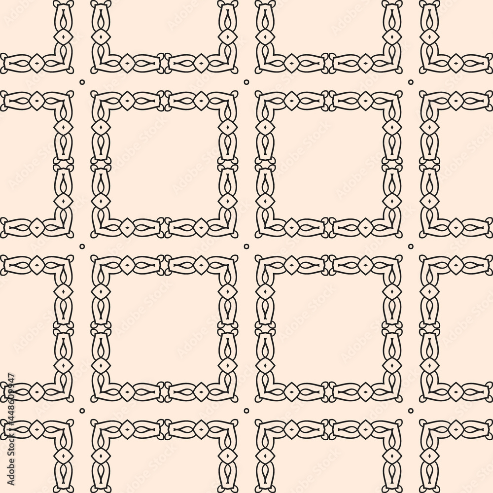 Black and white seamless pattern. Black and white seamless pattern.