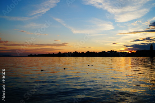 Sunset at the calm lake © Marleen