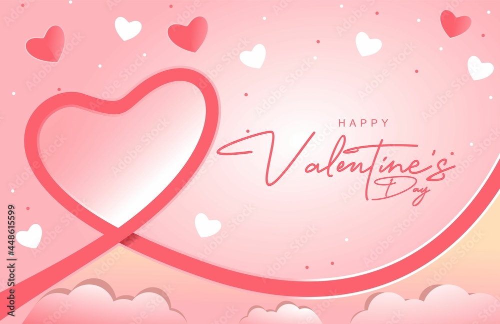 happy valentines day design background