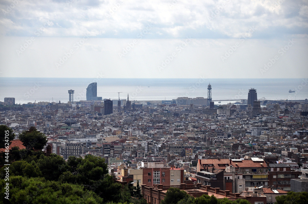 view of the city Barcelona