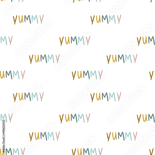 seamless pattern with text, children's print