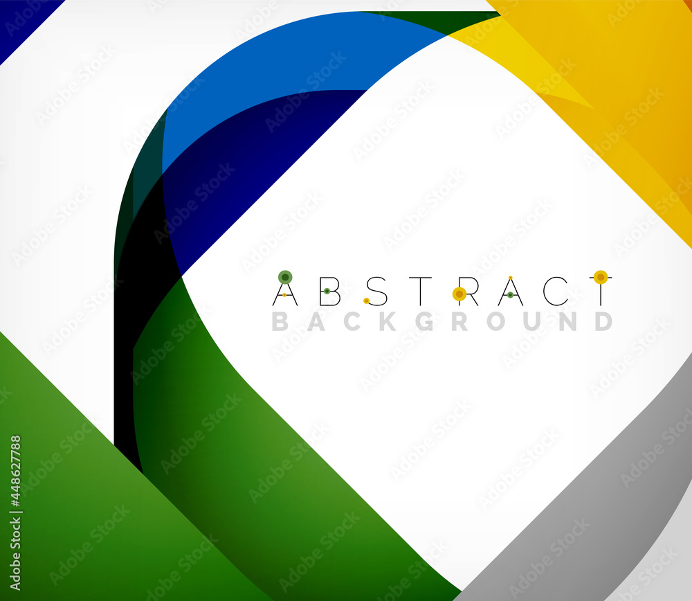 Abstract square shape with overlapping waves, minimal geometric background. Vector Illustration For Wallpaper, Banner, Background, Landing Page Abstract square shape with overlapping waves, minimal geometric background. Vector Illustration For Wallpaper, Banner, Background, Landing Page