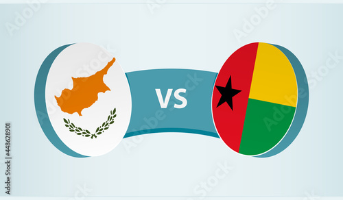 Cyprus versus Guinea-Bissau, team sports competition concept.