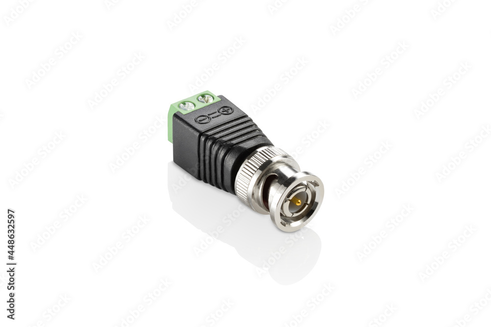 Video BNC connector for security cameras and dvr, isolated Video BNC connector for security cameras and dvr, isolated