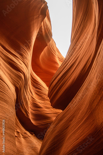rock formations in Antelope Canyon in Arizona 