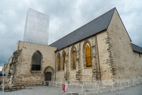 Cultural center on the Place Sainte-Anne in Rennes. Capital of the province of Brittany, France