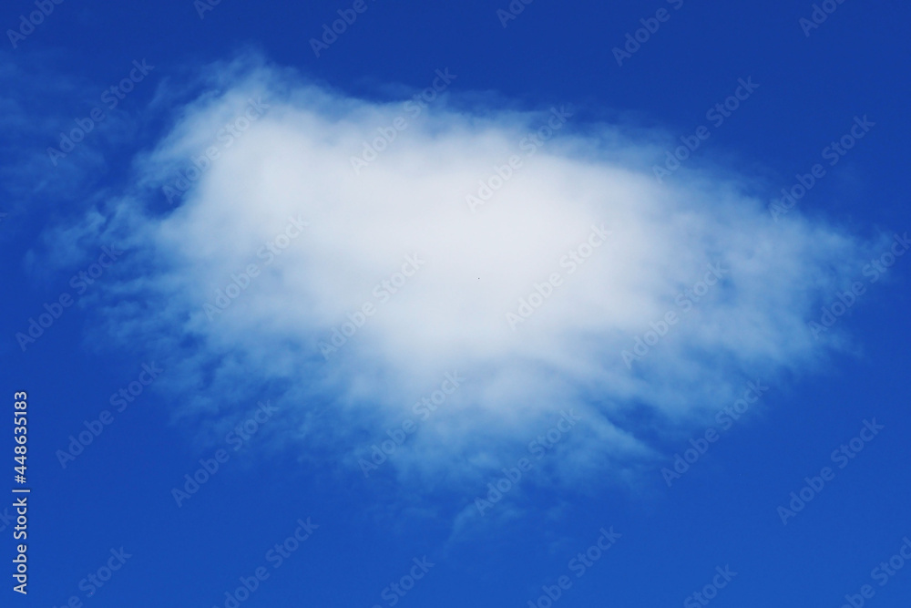 white oval cloud on a blue sky background white oval cloud on a blue sky background