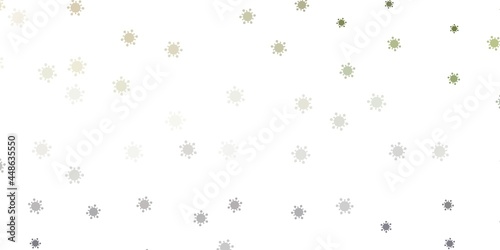 Light gray vector texture with disease symbols.
