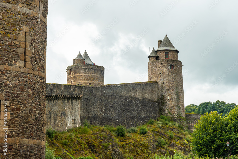 Medieval castle of Fougeres. Brittany region, Ille et Vilaine department, France
