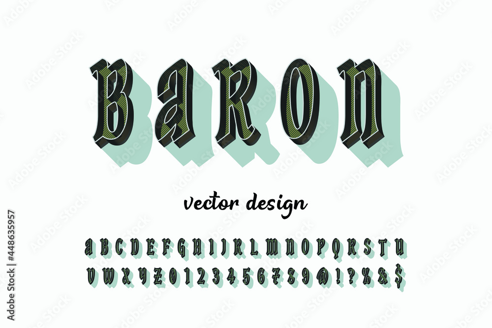 Vetor de Font, Alphabet, Typeface, Typography, Lettering, Hand drawn ...