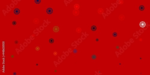 Light Blue  Yellow vector pattern with spheres.