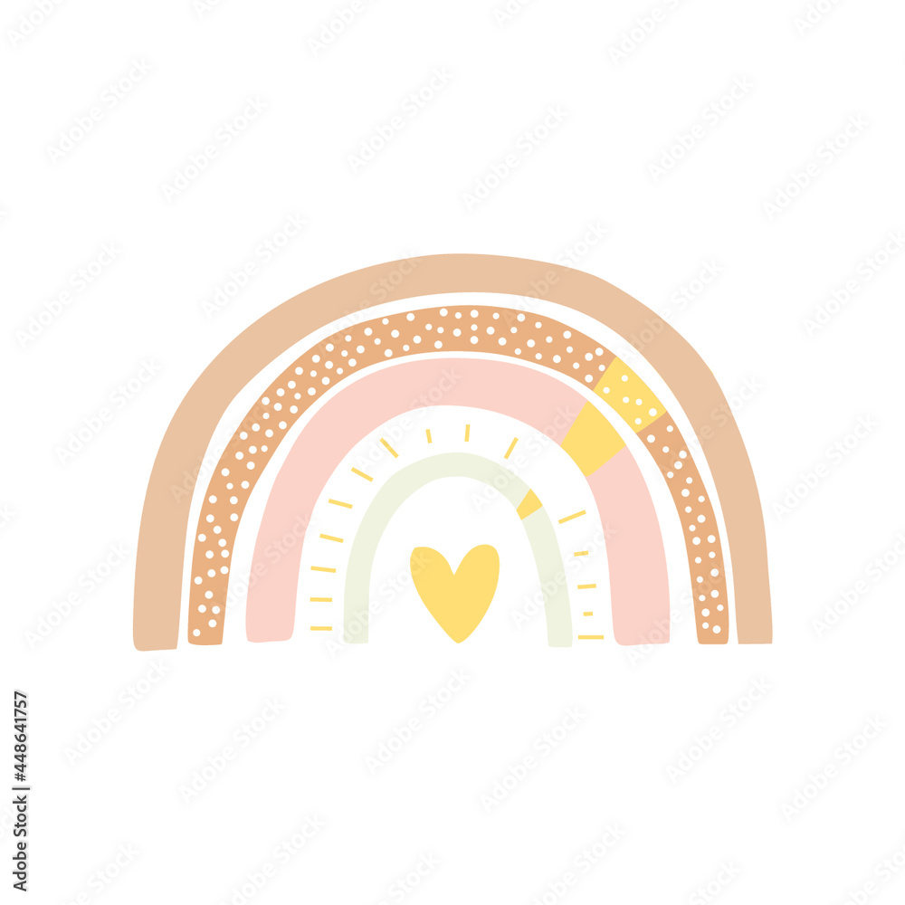 pink rainbow on white background pink rainbow on white background