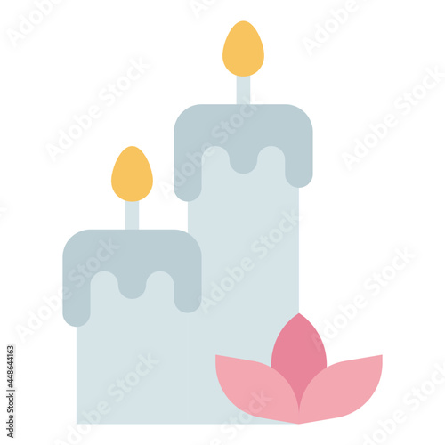 candle flat icon