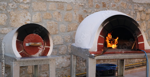 Traditional outdoor owen oven in Cyprus photo