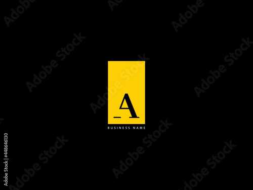 Letter a logo, capital A a&a letter logo Icon Vector For Business photo