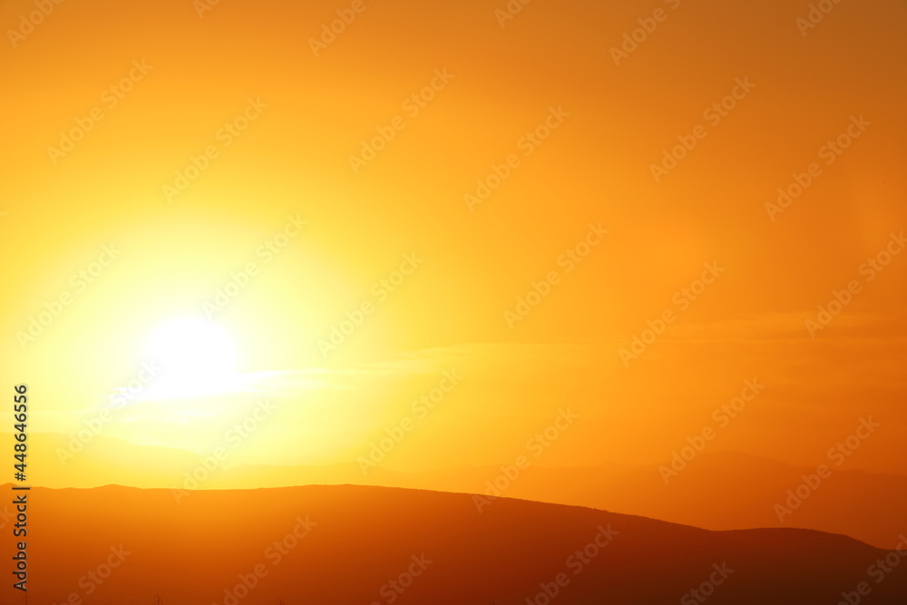 Heat Wave Desert Sunrise Scorching Earth Dry