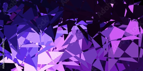 Light purple vector template with triangle shapes.