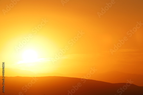 Heat Wave Desert Sunrise Scorching Earth Dry