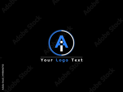 Letter AI Logo, Creative ai a&i Logo Icon Vector Stock