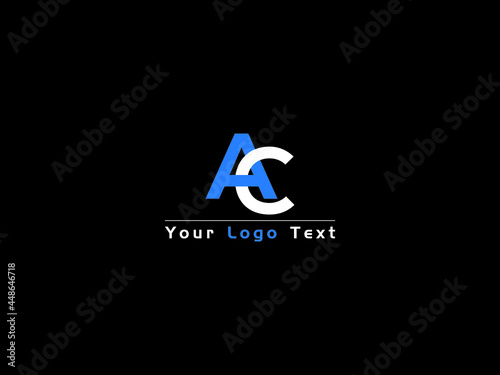 Letter AC Logo, Creative ac a&c Logo Icon Vector Stock For Business