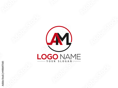 Letter AM Logo, monogram am a m Logo Icon Vector Stock For Business