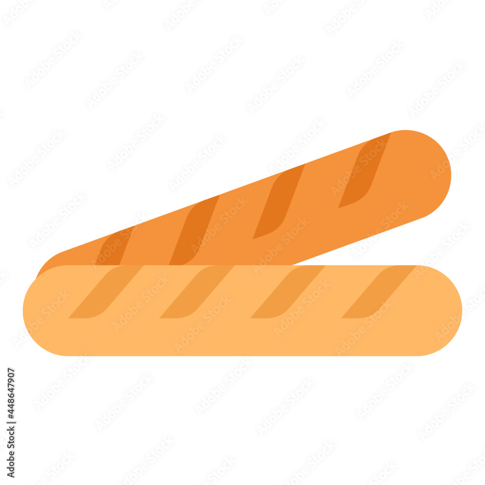 baguette flat icon baguette flat icon