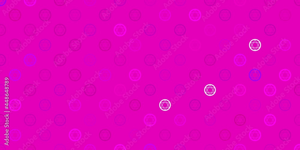 Light Pink vector background with occult symbols. Light Pink vector background with occult symbols.