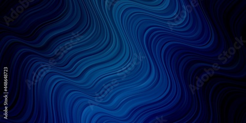 Dark BLUE vector pattern with wry lines.