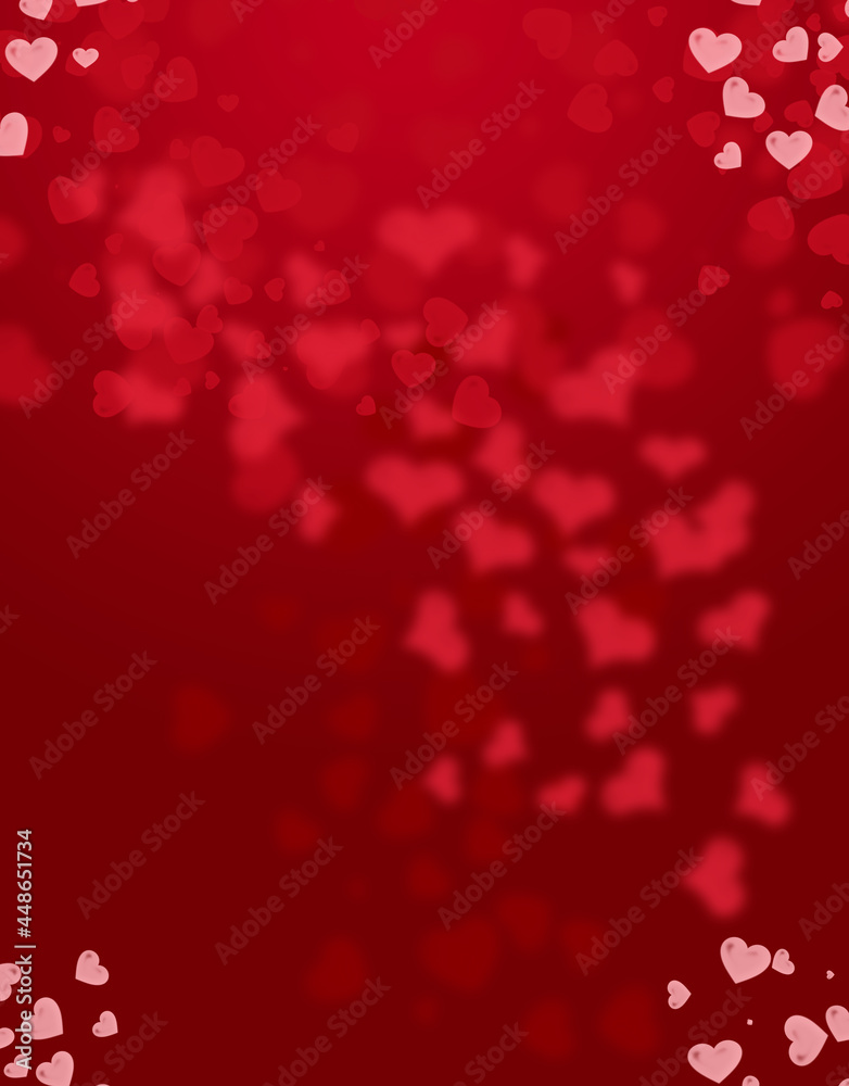 Valentine's day background with hearts, Illustration Valentine's day background with hearts, Illustration