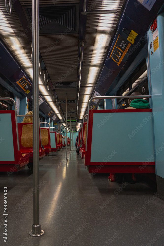 Inside Lisbon metro