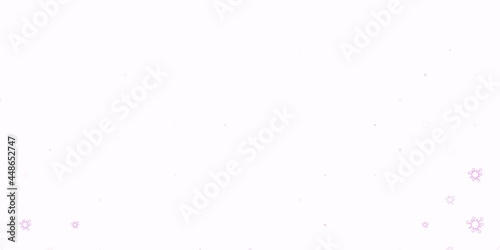 Light purple vector backdrop with virus symbols.