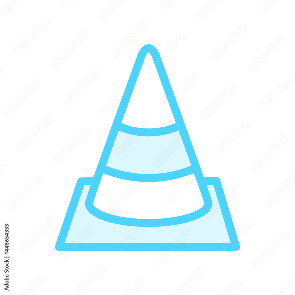 Illustration Vector Graphic of Cone Hazard icon Illustration Vector Graphic of Cone Hazard icon
