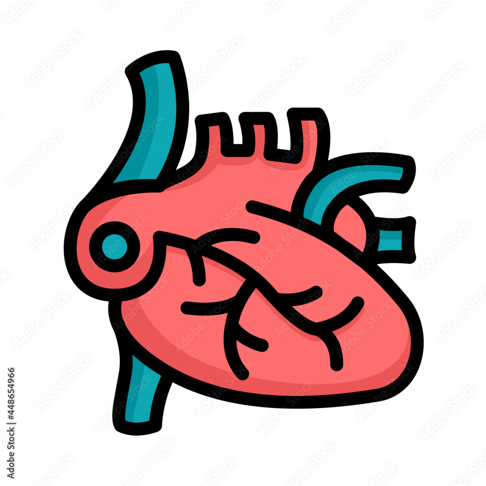 heart icon fill line style