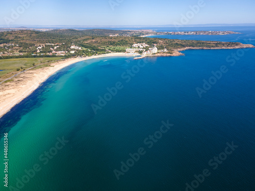 Fototapeta Naklejka Na Ścianę i Meble -  Aerial view of The Driver Beach (Alepu), Bulgaria