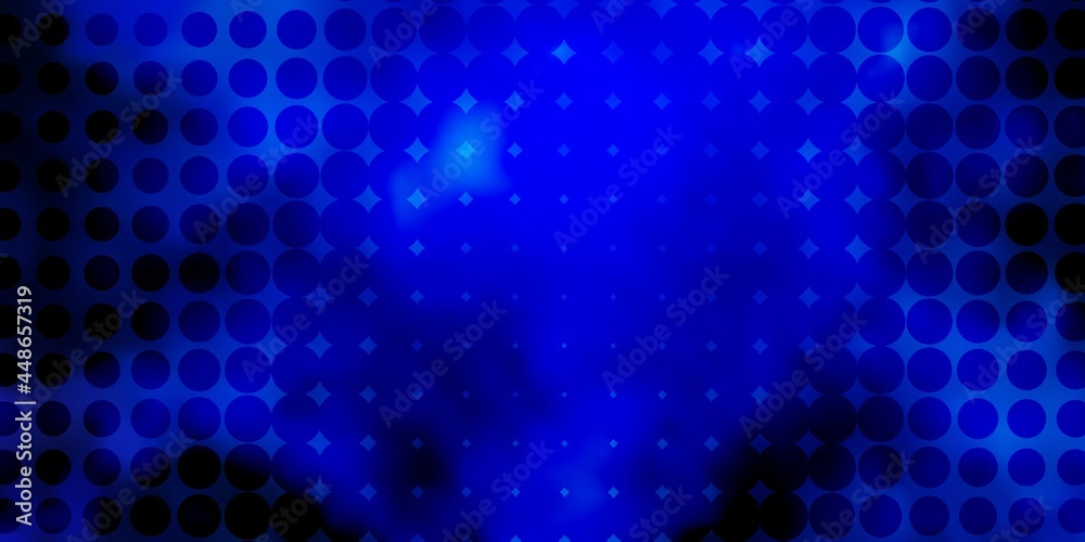 Dark Pink, Blue vector background with spots.