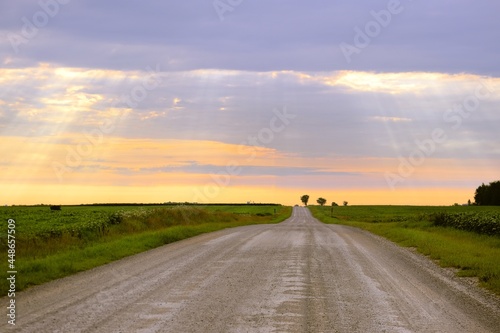 Farm country road photo