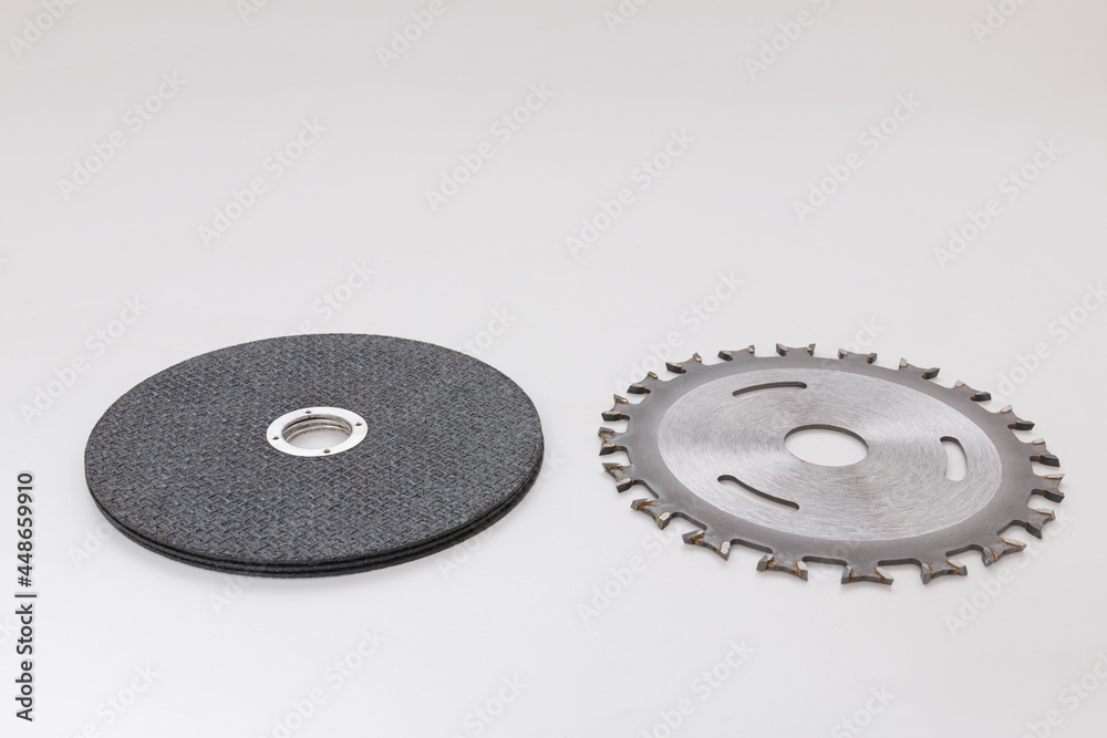 4 inch circular saw blade for wood and steel cutting wheel on white background 4 inch circular saw blade for wood and steel cutting wheel on white background