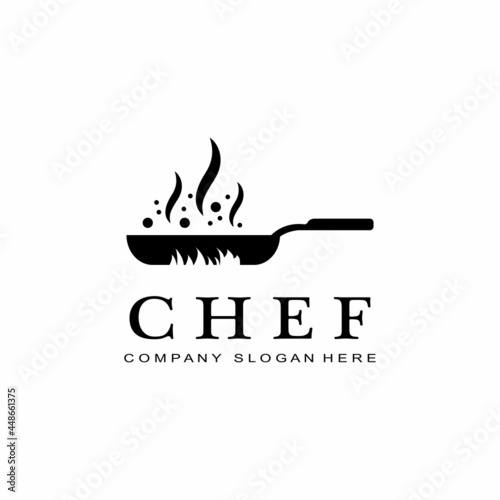 Restaurant Chef Logo Icon Symbol, cooking imagination hat, for company